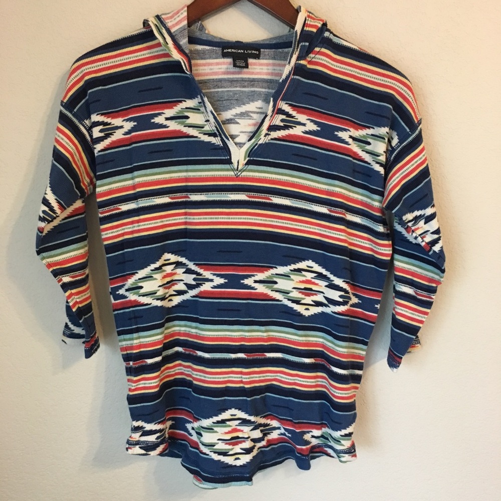 Tribal print top